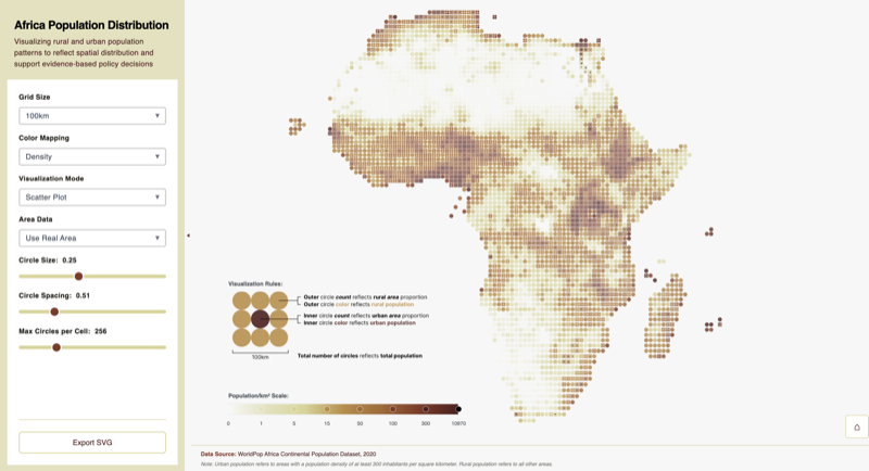 Abstract Africa map